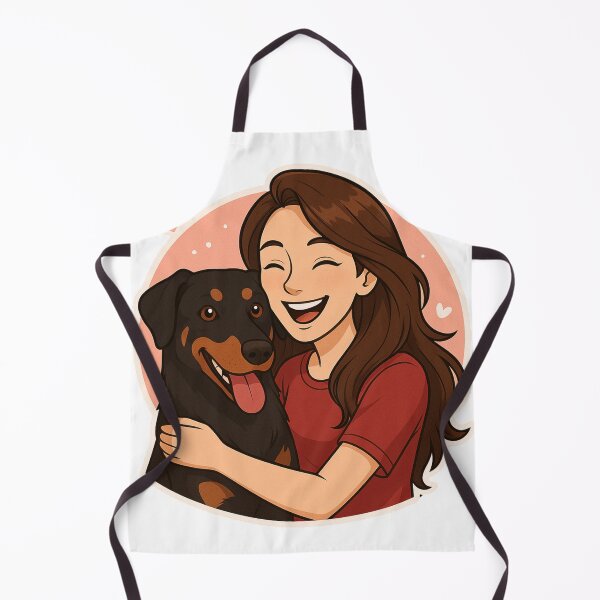 Item preview, Grace & Power: Woman & Beauceron Cartoon designed and sold by GoodyPaws.