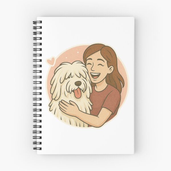 Item preview, Corded Companions: Woman & Komondor Cartoon designed and sold by GoodyPaws.