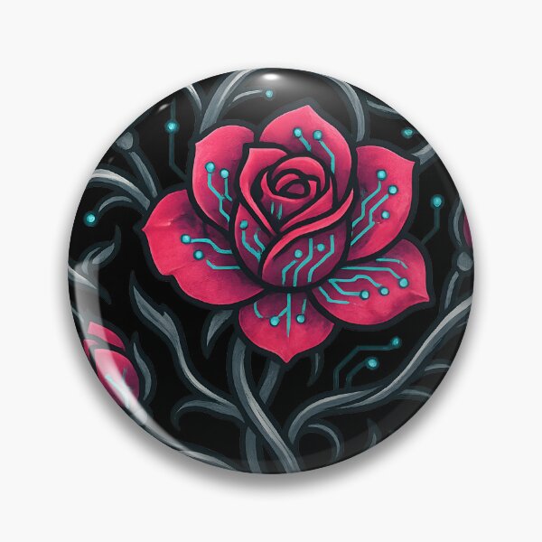 Item preview, Cyber Rose Tech Floral Design designed and sold by MysticArtisan.