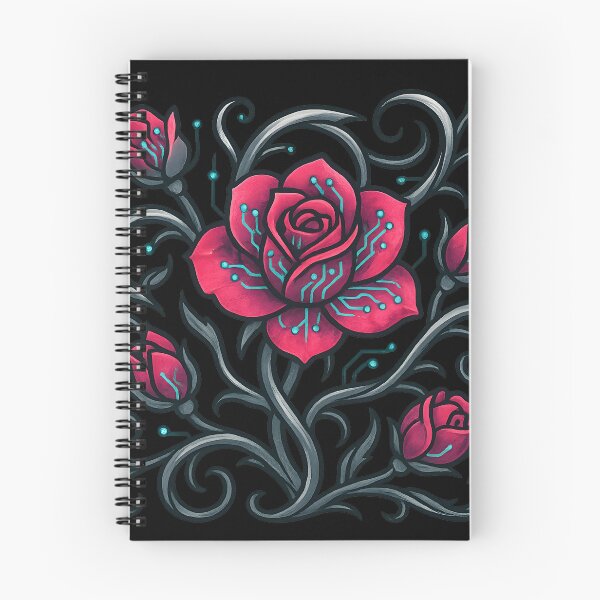 Item preview, Cyber Rose Tech Floral Design designed and sold by MysticArtisan.