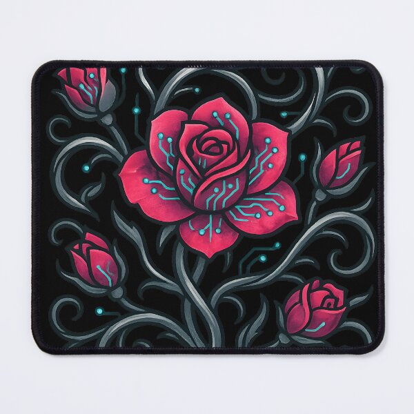 Item preview, Cyber Rose Tech Floral Design designed and sold by MysticArtisan.
