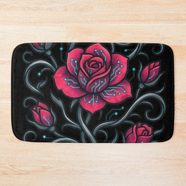 Item preview, Cyber Rose Tech Floral Design designed and sold by MysticArtisan.