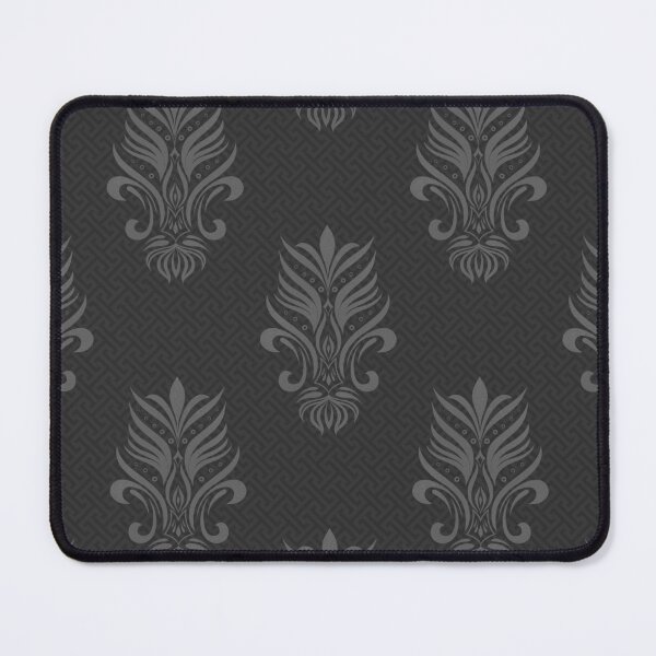 Item preview, Greek Damask - Greyscale Dark designed and sold by Saki Desjardins.
