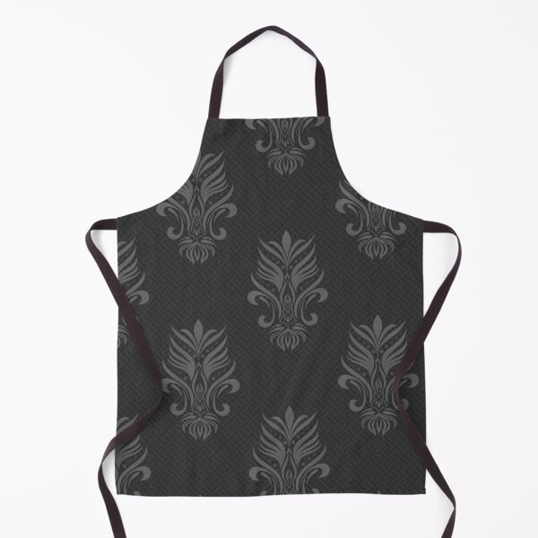 Item preview, Greek Damask - Greyscale Dark designed and sold by Saki Desjardins.