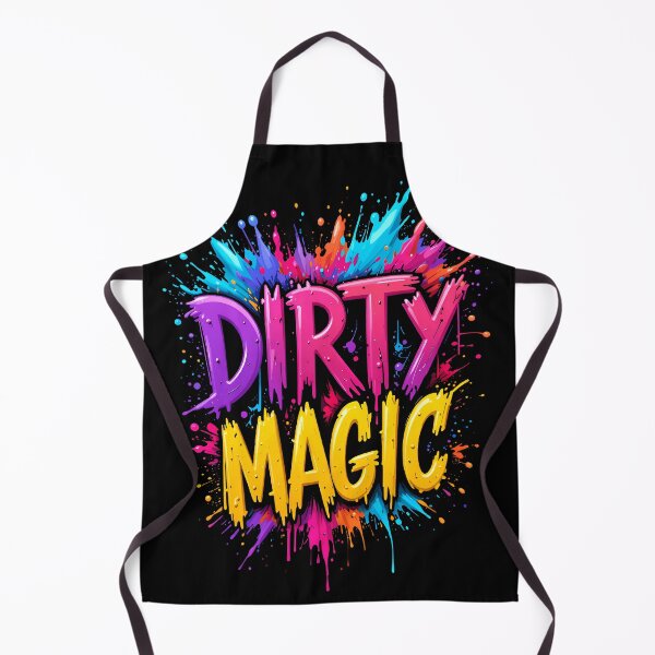 Item preview, DIRTY MAGIC - Bold Cartoon Typography with Explosive Color Splatters designed and sold by BrushRushX.