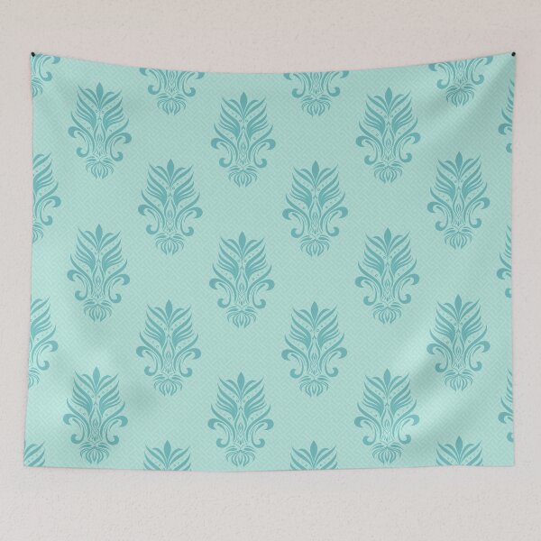 Item preview, Greek Damask - Teal Light designed and sold by Saki Desjardins.
