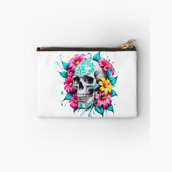 Item preview,  Floral Spirit: Hibiscus Skull Art designed and sold by Frame of Mind .