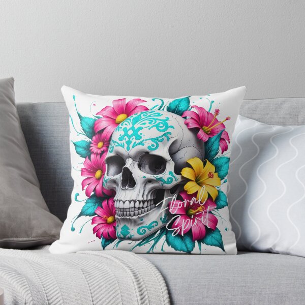 Item preview,  Floral Spirit: Hibiscus Skull Art designed and sold by Frame of Mind .