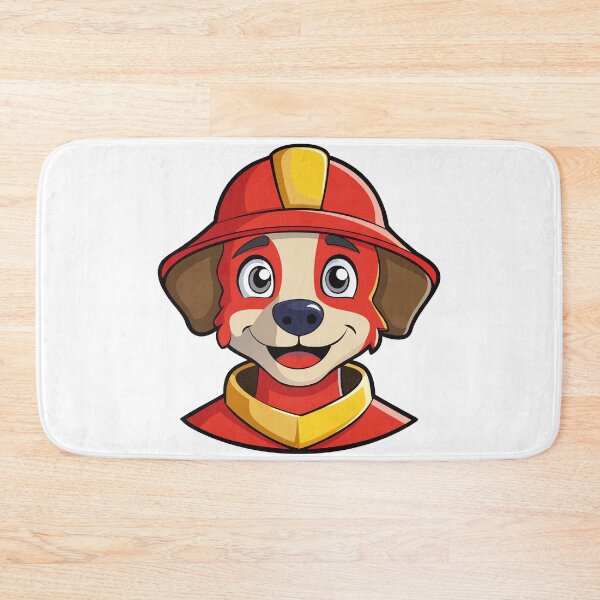 Item preview, Cartoon Fire Dog with Red Helmet. designed and sold by GregorySmithRed.