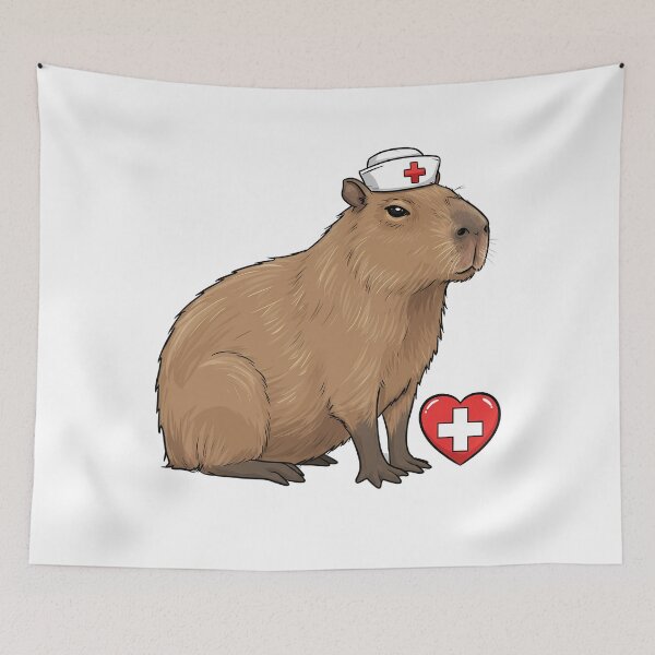 Artikelvorschau, Capybara of Calm Care - Wertschätzung für Krankenschwestern entworfen und verkauft von k3rstman1.