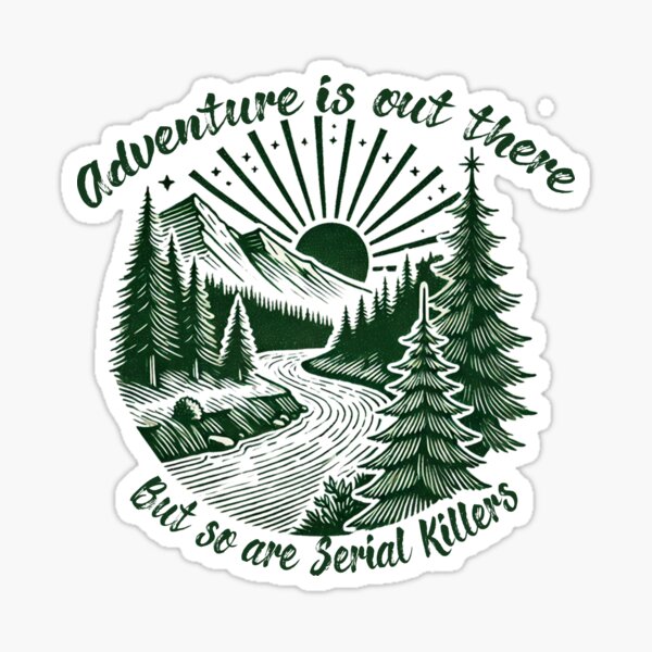 Item preview, Woods Trees River | Serial killers | Outdoors forest | Retro hipster | Outdoor Lover png, Hiking sublimating, Hiker shirt design, Hiking png designed and sold by PixelBlooming.