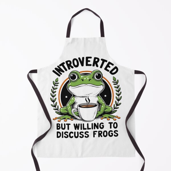 Item preview, Introverted but Willing to Discuss Frogs designed and sold by I-wanna-T-shirt.