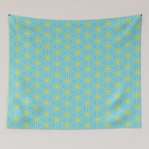 Item preview, Yellow Flower of Life pattern designed and sold by knappidesign.