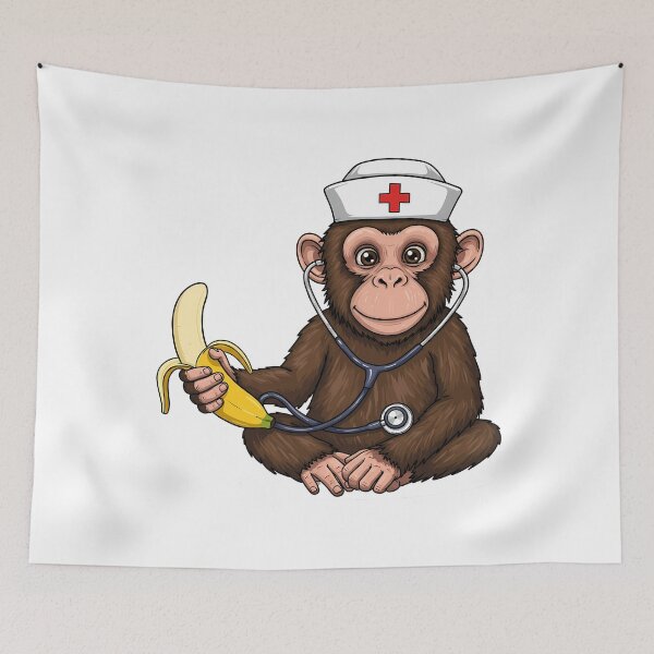 Item preview, Monkeying Around with Care - Nurse Appreciation designed and sold by k3rstman1.