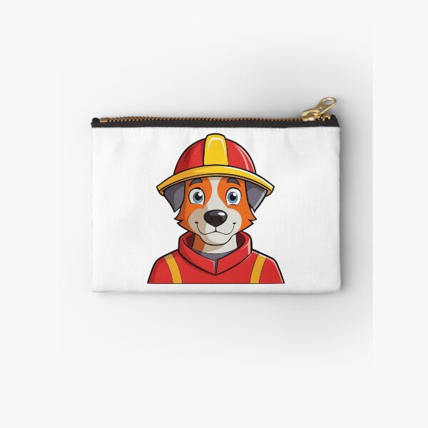 Item preview, Cartoon Firefighter Dog – Puppy in Red Uniform and Helmet. designed and sold by GregorySmithRed.