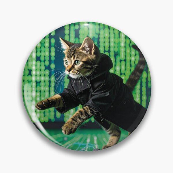 Item preview, The Meowtrix: Hacker Kitten vs. Yarn Code designed and sold by FluffyCat06.