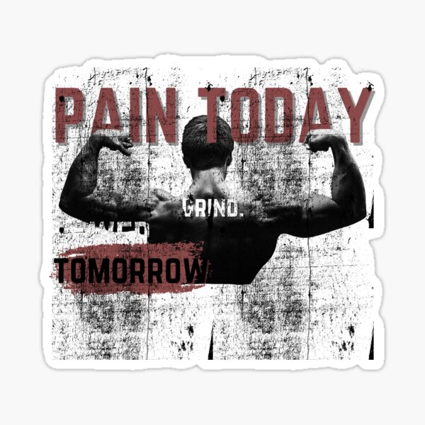 Item preview, Pain Today Power Tomorrow – Motivational Gym Quote designed and sold by Royal Scepter.