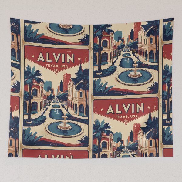 Item preview, Alvin Texas USA Vintage Travel Tourism  designed and sold by TravelersGems.