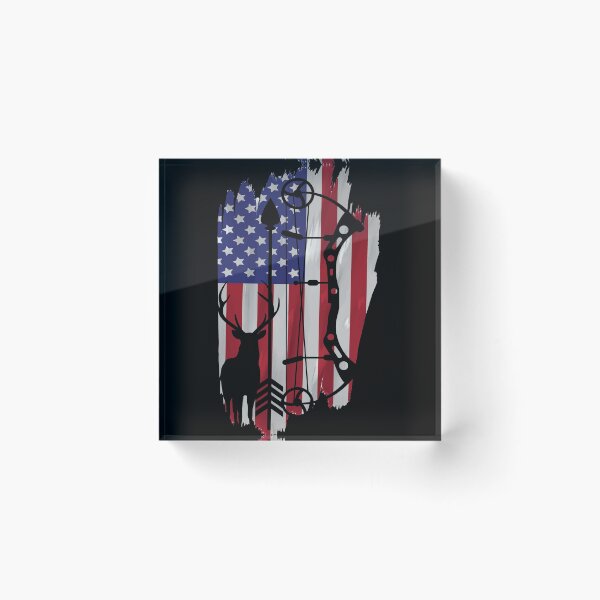 Item preview, USA Bow Hunting Flag Patriotic Gift designed and sold by Dodymax.