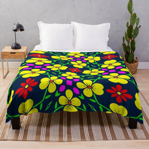 Item preview, Patrón de flores de fondo colorido designed and sold by Patternflower.
