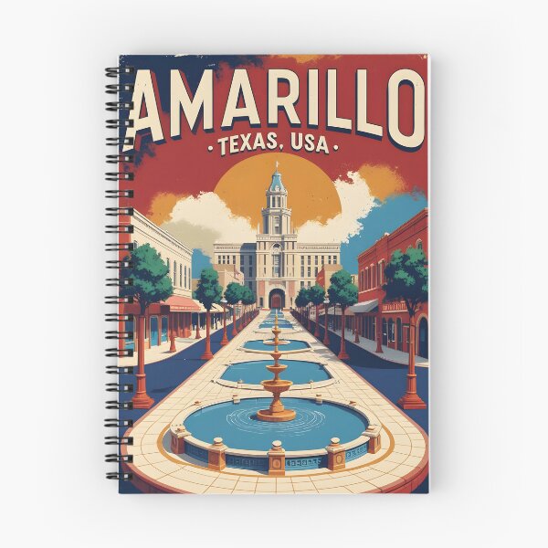 Item preview, Amarillo Texas USA Vintage Travel Tourism  designed and sold by TravelersGems.