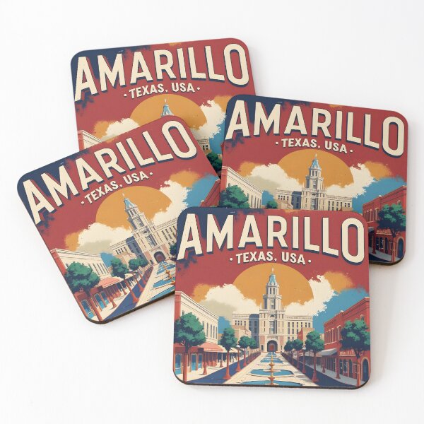Item preview, Amarillo Texas USA Vintage Travel Tourism  designed and sold by TravelersGems.