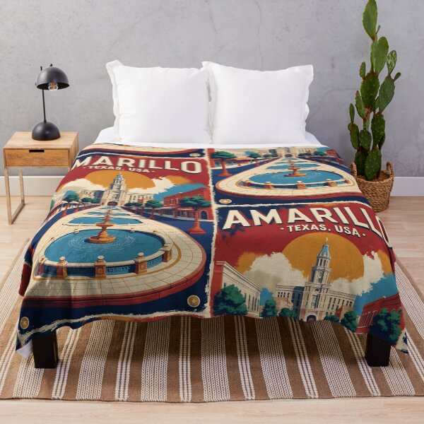 Item preview, Amarillo Texas USA Vintage Travel Tourism  designed and sold by TravelersGems.