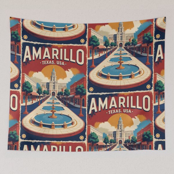 Item preview, Amarillo Texas USA Vintage Travel Tourism  designed and sold by TravelersGems.