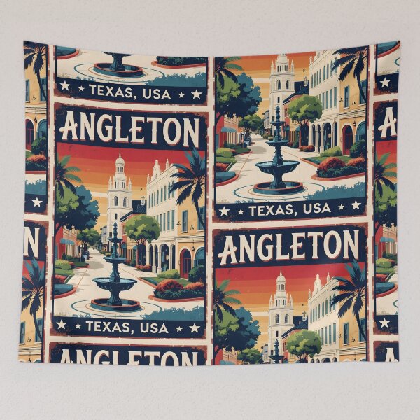 Item preview, Angleton Texas USA Vintage Travel Tourism designed and sold by TravelersGems.