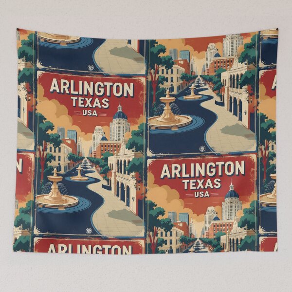 Item preview, Arlington Texas USA Vintage Travel Tourism  designed and sold by TravelersGems.