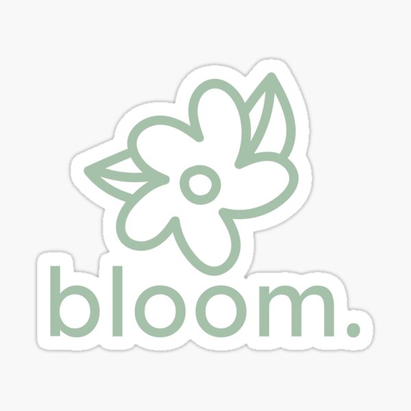 Item preview, bloom. cozy minimalist flower design – gentle growth & nature theme designed and sold by HelloPumpui.