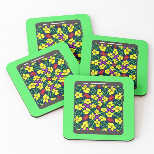 Artikelvorschau, Buntes Hintergrundblumenmuster entworfen und verkauft von Patternflower.