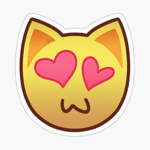 Artikel-Vorschau von Animal Jam Herzaugen uWu Emoji, designt und verkauft von PinkRhino24.
