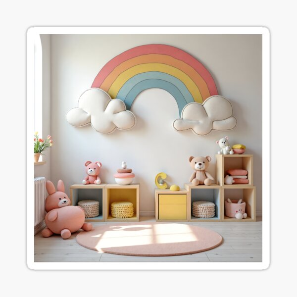 Item preview, Apartment Decorating - Cheerful Rainbow Nursery or Playroom designed and sold by Dreams--Cape.