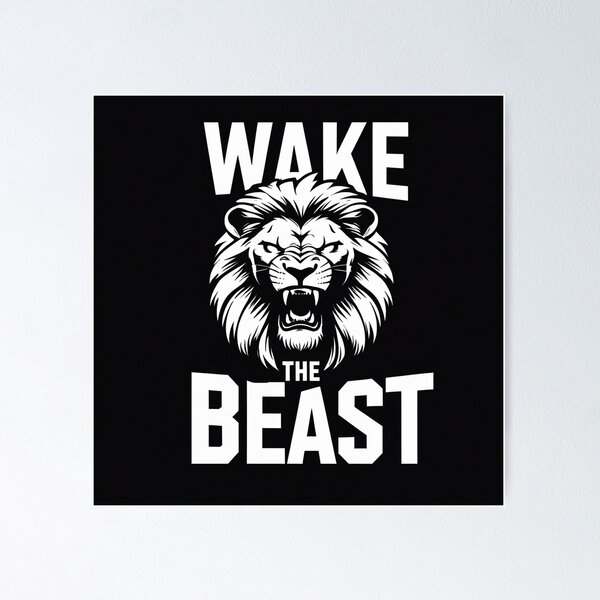Item preview, Wake the beast design designed and sold by Motivated Sensei.