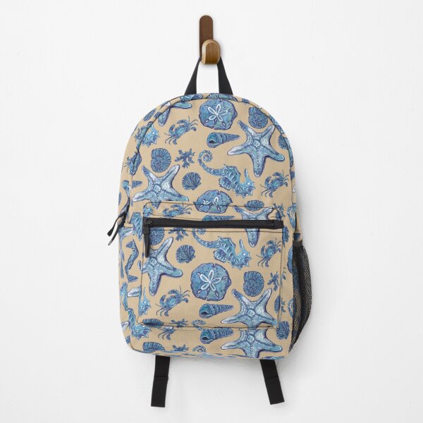 Item preview, Watercolor Shells and Sea Creatures - Navy Collection designed and sold by PD-Coastal.