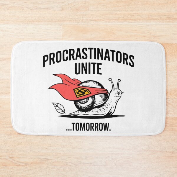 Item preview, Procrastinators Unite Snail Superhero Graphic for Funny Apparel designed and sold by HustleBossLady247.