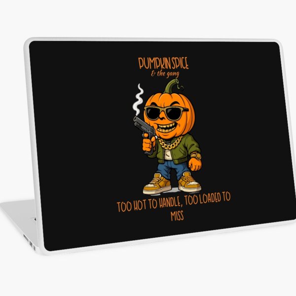 Item preview, Pumpkin Spice & The Gang - Too Hot to Handle, Too Loaded to Miss Halloween Gangster designed and sold by Snark&Cotton.