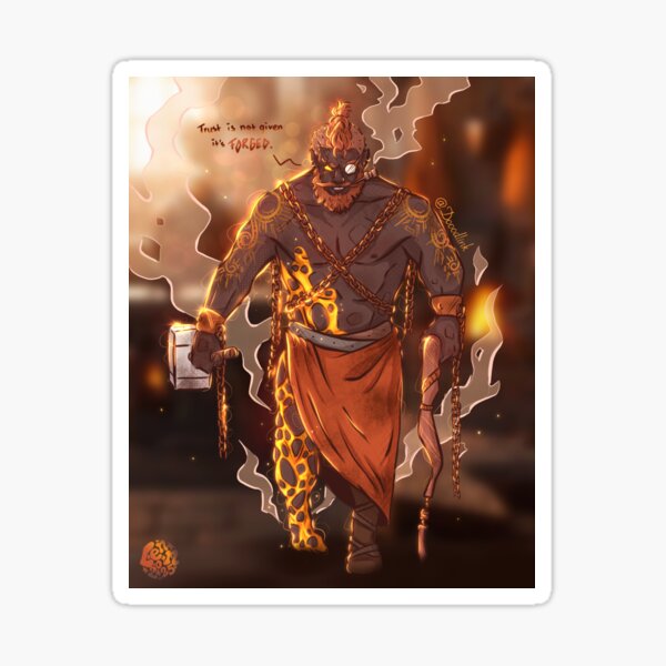 Item preview, Hephaestus print designed and sold by DoodlingLenn.