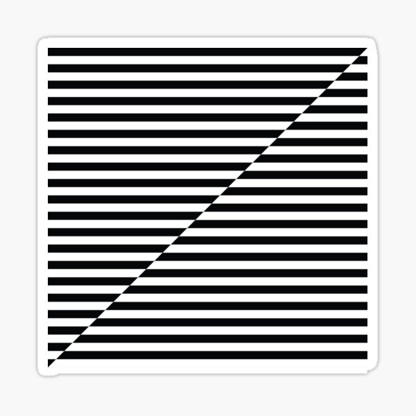 split lines - op art Sticker