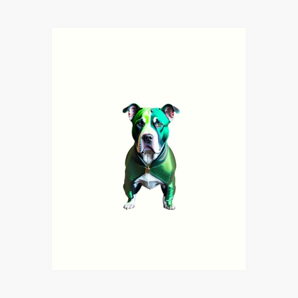 Item preview, Regard dévoué du pitbull designed and sold by AstaMiralda.