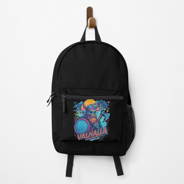 Item preview, Viking Skull Skeleton Valhalla Norse Retro Vaporwave designed and sold by TomFrontierArt.