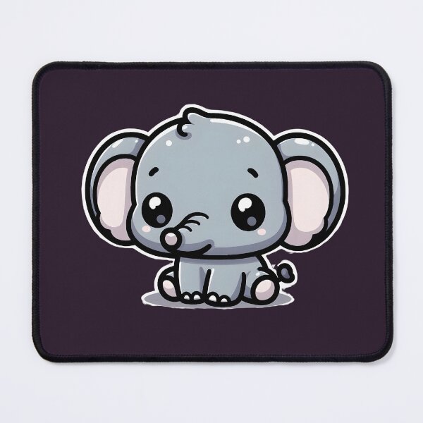 Item preview, Kawaii Elephant designed and sold by ArtistEmbrace.