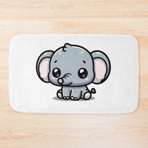 Item preview, Kawaii Elephant designed and sold by ArtistEmbrace.