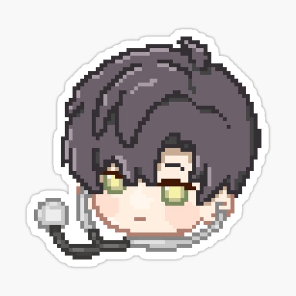 Item preview, Zayne Pixel Chibi Love and Deepspace designed and sold by DaniCosmicArt.