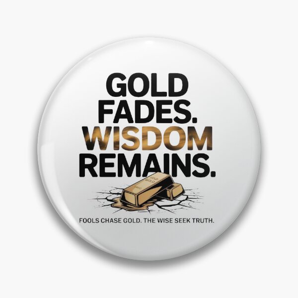 Item preview, Gold Fades, Wisdom Remains – Eternal Perspective  designed and sold by bibletimeline66.