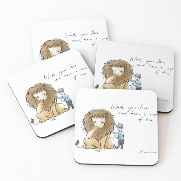 Artikelvorschau, Nana und der Löwe entworfen und verkauft von Bronwyn Gilgallon Art.