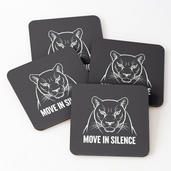 Item preview, MOVE IN SILENCE Motivational design designed and sold by Motivated Sensei.