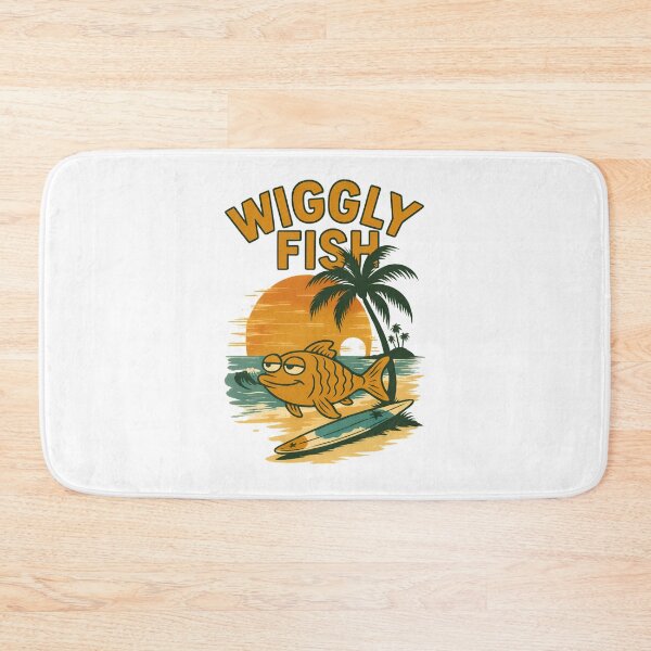 Item preview, Wiggly Fish – Stay Wiggly Sunset designed and sold by ALITOPRINCE.