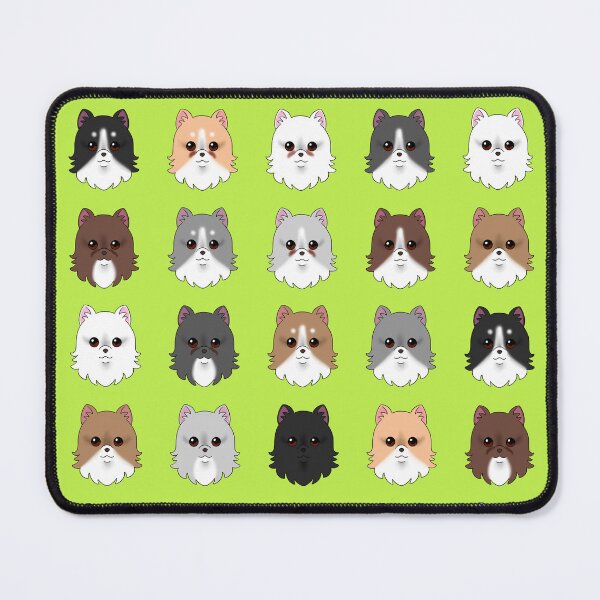 Item preview, Pomeranian Dog Pattern Lime Background designed and sold by OliRoseArt.